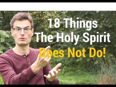 Because we respect your right to you may be able to configure your internet browser to block strictly necessary cookies. 18 Things the Holy Spirit Does Not Do in Your Life! - YouTube