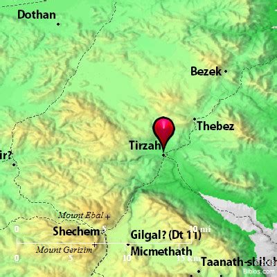 Tirza Israel Map