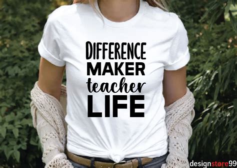 Difference Maker Teacher Life Svg Graphic By Designstore99 · Creative