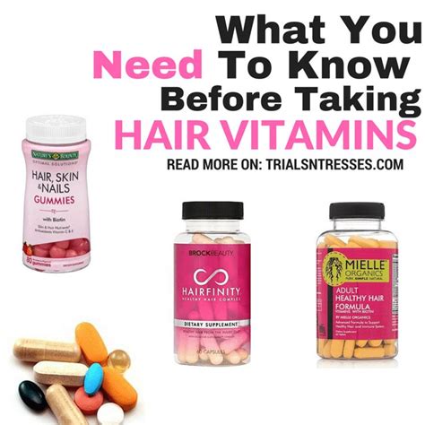 What You Need To Know Before Taking Hair Vitamins Hair Vitamins