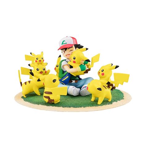 10pcs Pokemon Figure Ash Ketchum Pikachu Action Figurs Kawaii Doll