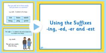 Suffixes And Basic Spelling For Ks1