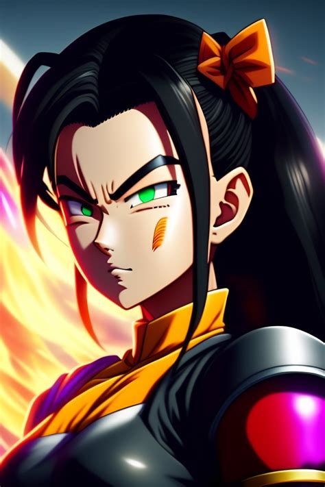 Lexica Dragon Ball Half Saiyan Girl With Long Black Hair Black Eye