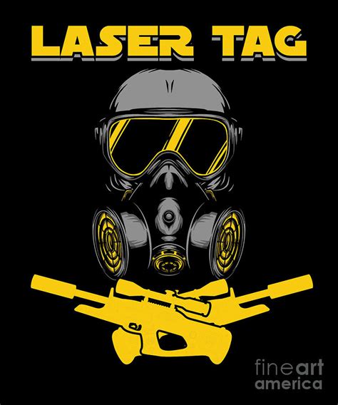 Laser Tag Game Team Laser Guns Fire Shooting T Digital Art By Thomas