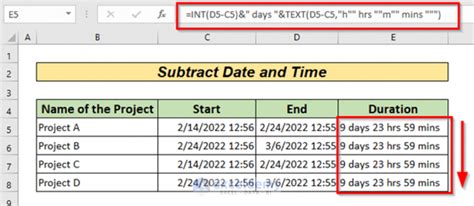 How To Subtract Date And Time In Excel 6 Easy Ways Exceldemy