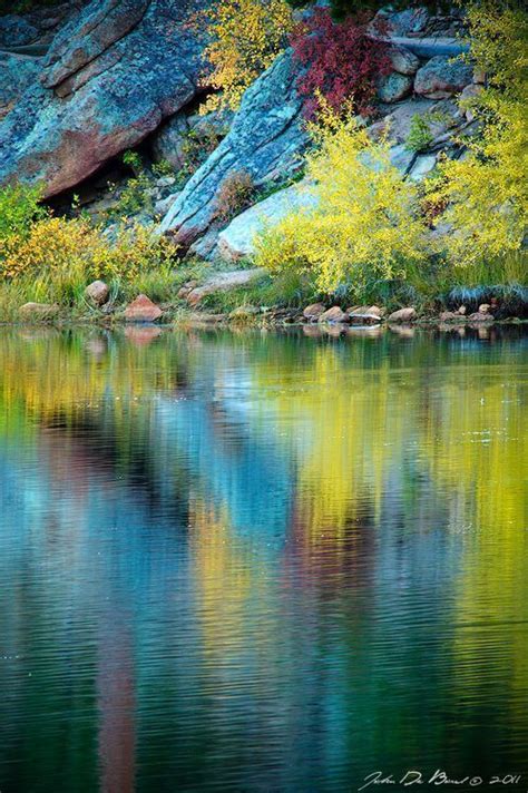 ~~a Quiet Morning In Fall ~ Autumn Reflections Lily Lake Colorado By