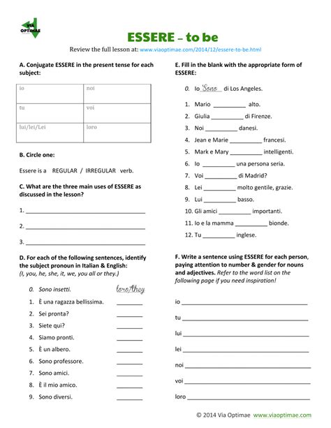 Italian Worksheets For Beginners Printable Peggy Worksheets
