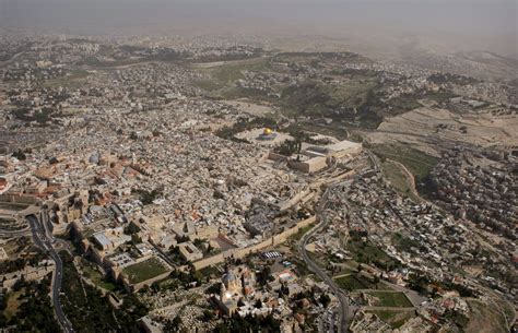 An Aerial View Of Jerusalems Old City Credit Ariel Schalit Associated