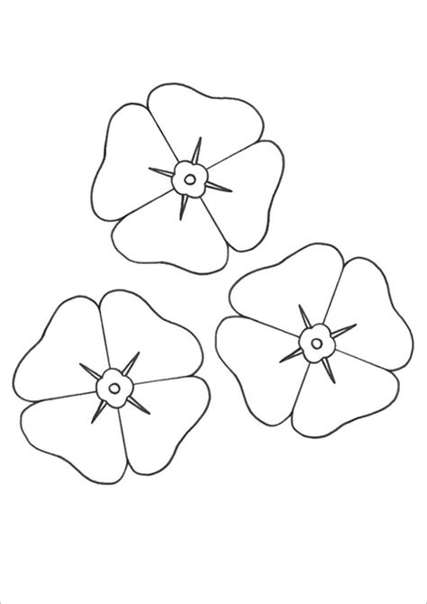 Poppy Coloring Pages - Coloring Home