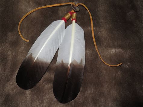 Native American Hair Tie As Part Of Your Regalia Hand Made Golden Eagle