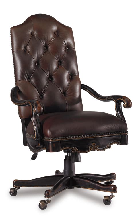 This article contains a brief description of the top 10 best reclining office chairs, mentioning the pros and cons of each. Hooker Furniture Grandover 5029-30220 Tufted Leather Executive Office Chair with Tilt, Swivel ...