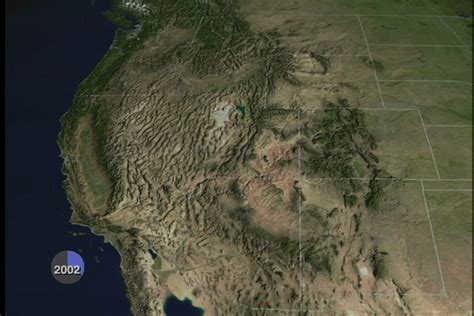 Nasa Svs Fires Over The Western Us During 2002 With Still Camera And