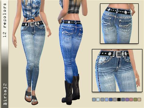 The Sims Resource Cowgirl Jeans Tight