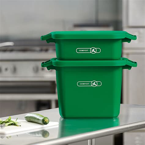 Rubbermaid 2108900 Compost Bin Lid for 3 and 5.5 Gallon Rectangular ...