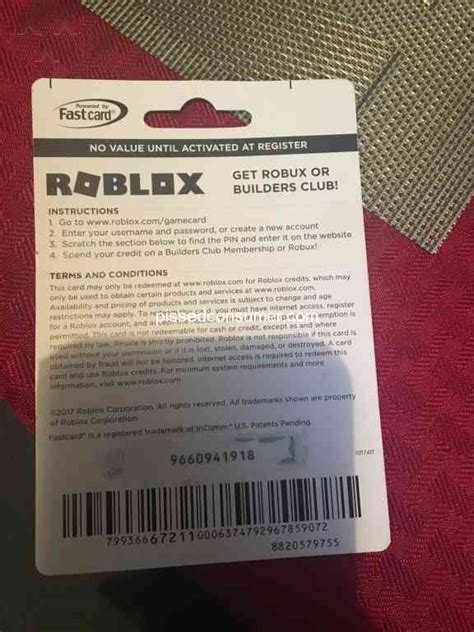 800 Robux Roblox Redeem Card Codes Roblox Redeem Robux T Card Code