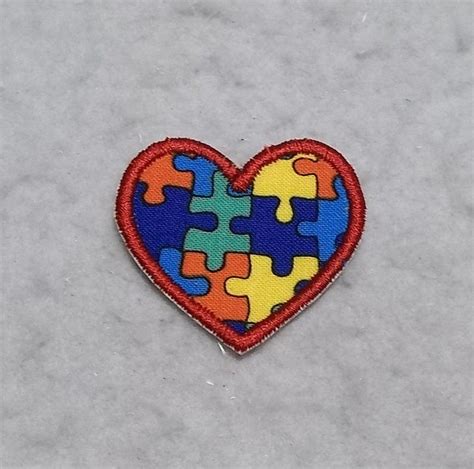 Heart Mini Autism Awareness Puzzle Piece MADE To ORDER Etsy