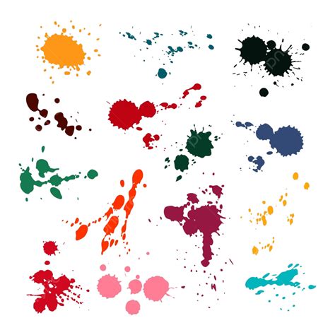 Ink Spots Colored Png Vector Psd And Clipart With Transparent