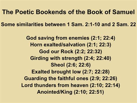 The Theology Of 1and2 Samuel Bible Study With Randy