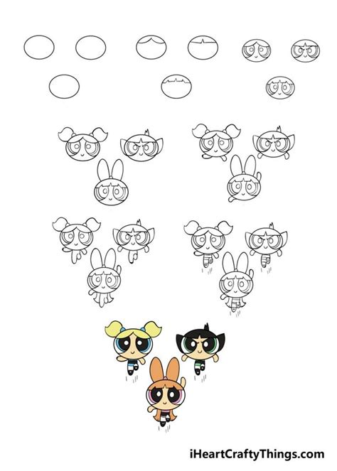 How To Draw The Powerpuff Girls A Step By Step Guide Cute Easy Drawings Easy Cartoon