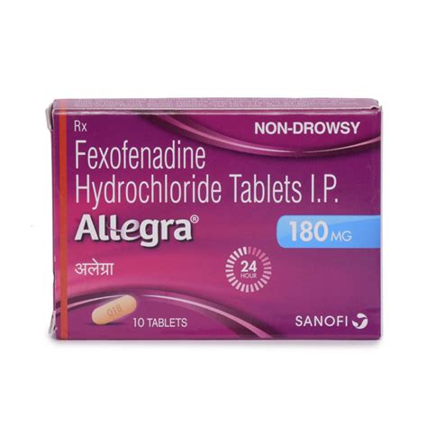 Allegra 180 Mg Fexofenadine Allegra Its Dosage Precaution