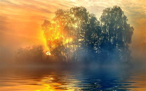 1105769 Sunlight Landscape Sunset Sea Lake Water Nature