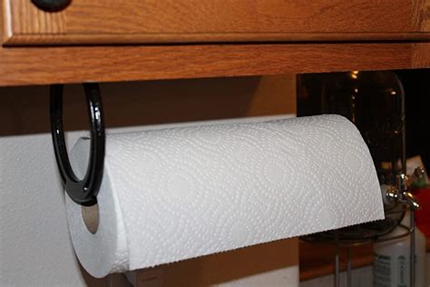 Horseshoe Paper Towel Holder Under The Counter