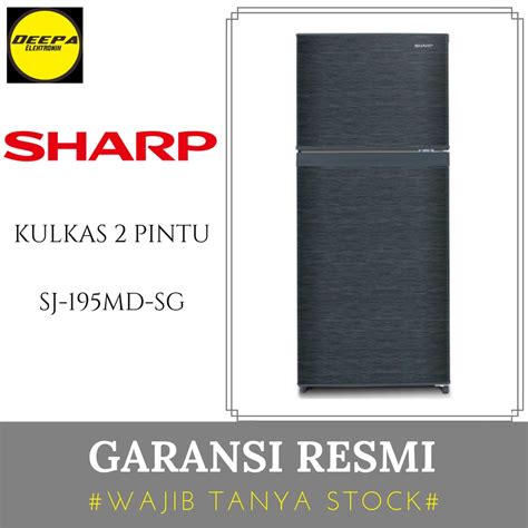 Jual Sharp Sj Md Sg Sj Md Sg Kulkas Pintu Sj Md Sg Liter