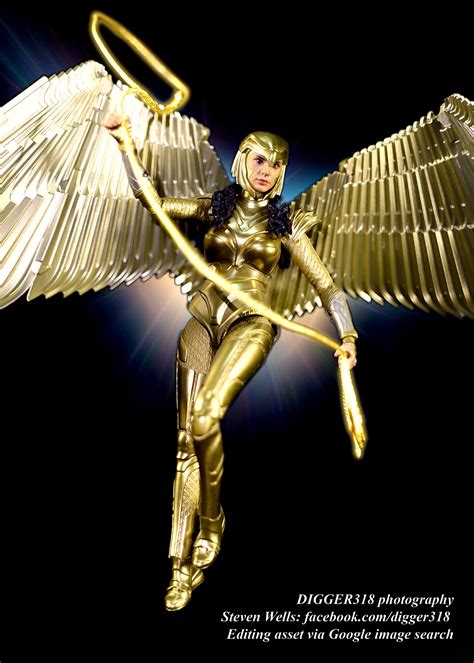 Shf Wonder Woman 1984 Eagle Golden Armor Fan Art Photography Rdccomics