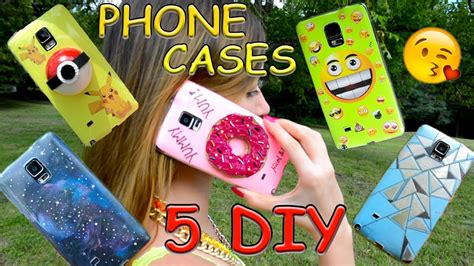 5 Diy Phone Case Ideas How To Youtube
