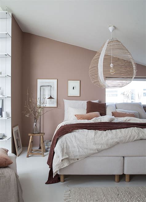 30 Cozy Scandinavian Bedrooms Pink Bedroom Walls