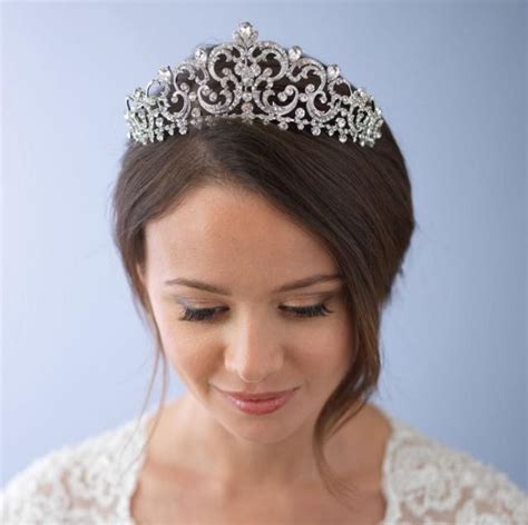 rhinestone wedding crown royal wedding tiara princess bridal crown bridal hair accessory