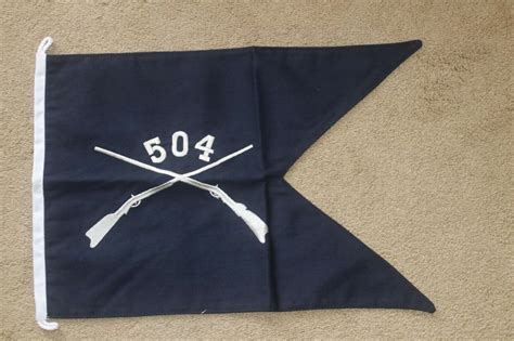 Us Army 504th Parachute Infantry Regiment Airborne Guidon Flag Abn