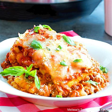 Slow Cooker Three Meat Lasagna