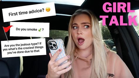 Girl Talk Answering Embarrassing Tmi Questionsno Filter Youtube
