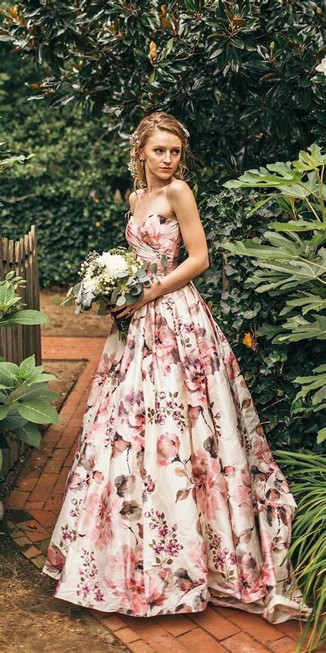 The Beauty Of Wearing A Colorful Floral Wedding Dress Fashionblog