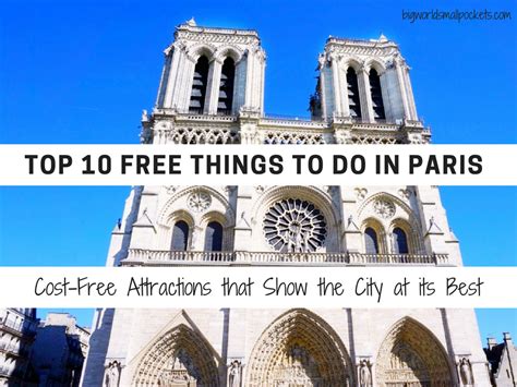 I wanted to go with you but it was very bad timing, what with my family moving house. Top 10 Free Things to Do in Paris: Cost-Free Attractions ...