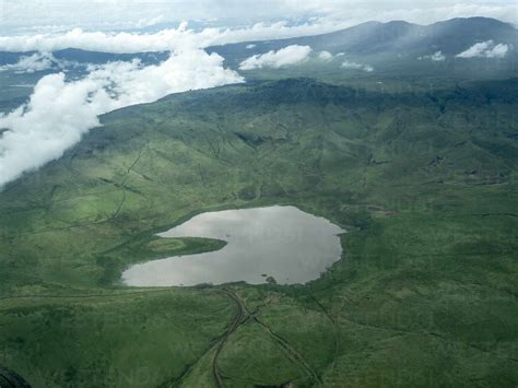 Aerial View Of Ngorongoro Crater In The Ngorongoro Conservation Area