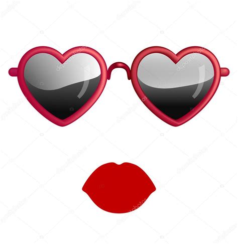 Heart Sunglasses Stock Vector Image By ©be Low 33800755