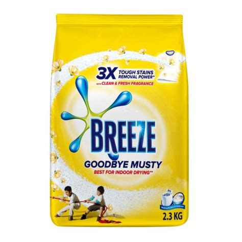 Breeze Goodbye Musty Laundry Powder Detergent 21kg