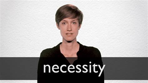 How To Pronounce Necessity In British English Youtube