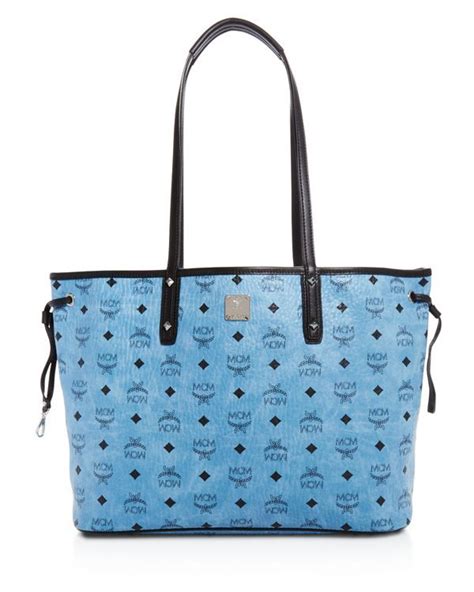 Mcm Project Visetos Reversible Shopper Tote Handbags Bloomingdale S Canvas Shopper Bag