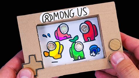 How To Make Among Us Game From Cardboard Anyone Can Make Youtube