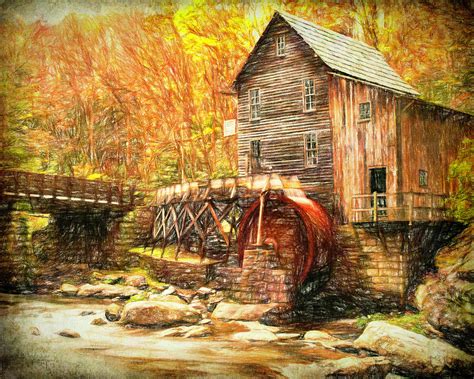 Old Grist Mill Photograph By Mark Allen Pixels
