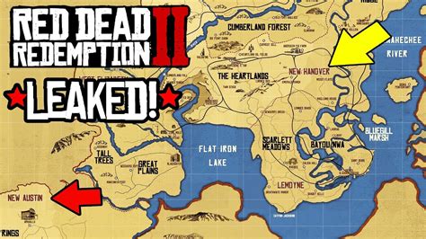 Leaked Red Dead Redemption 2 Gameplay Rdr2 Full Map