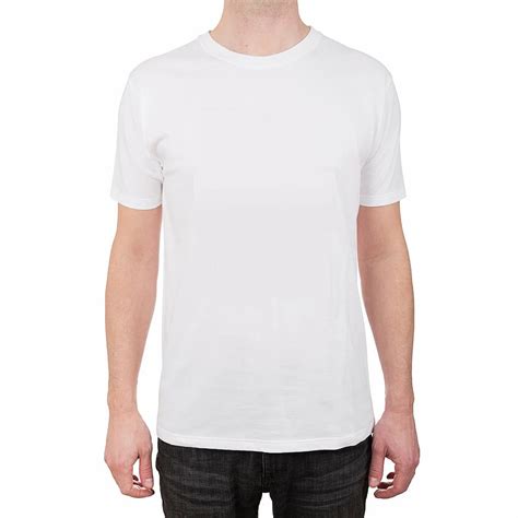 Men White Crew Neck T Shirt T Shirt Garment Rags Vacuum Cancas