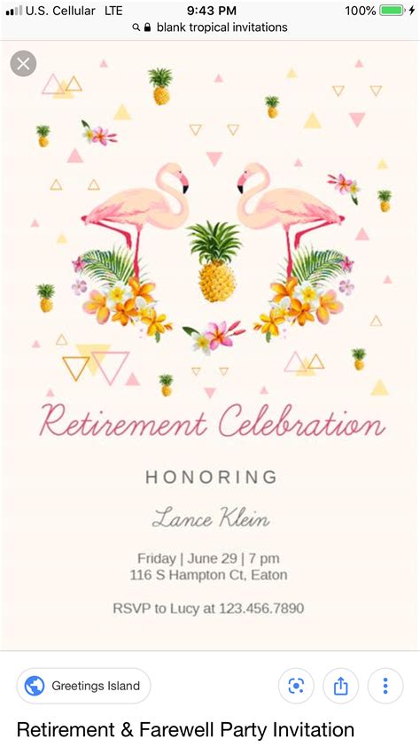 So get ready to invite friends and fellow colleagues for one final farewell. Pin by Starla Sproston on Retirement party ideas ...