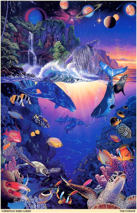 90s Lassen Sea Life Art Sea Art Ocean Life Whale Artwork Dolphin