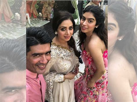 Manish Malhotra Poses For A Perfect Selfie With Sridevi And Her