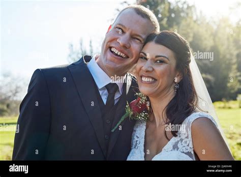 Its The Beginning Of Forever Portrait Of A Bride And Groom Standing