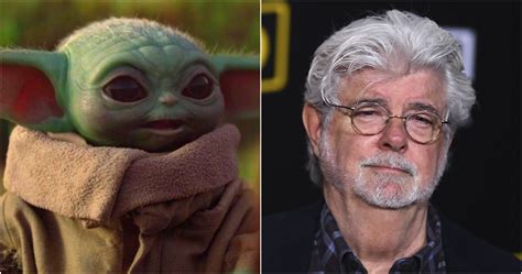 El Padre De Star Wars George Lucas Se Encuentra Con Baby Yoda El